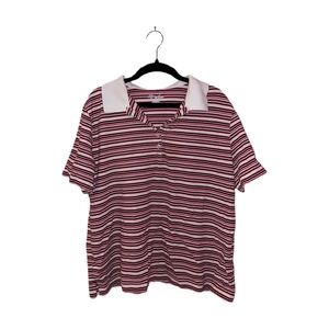 Kim Rogers Black, Red, and White Stripped Tee Size Large